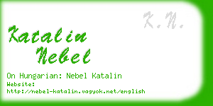katalin nebel business card